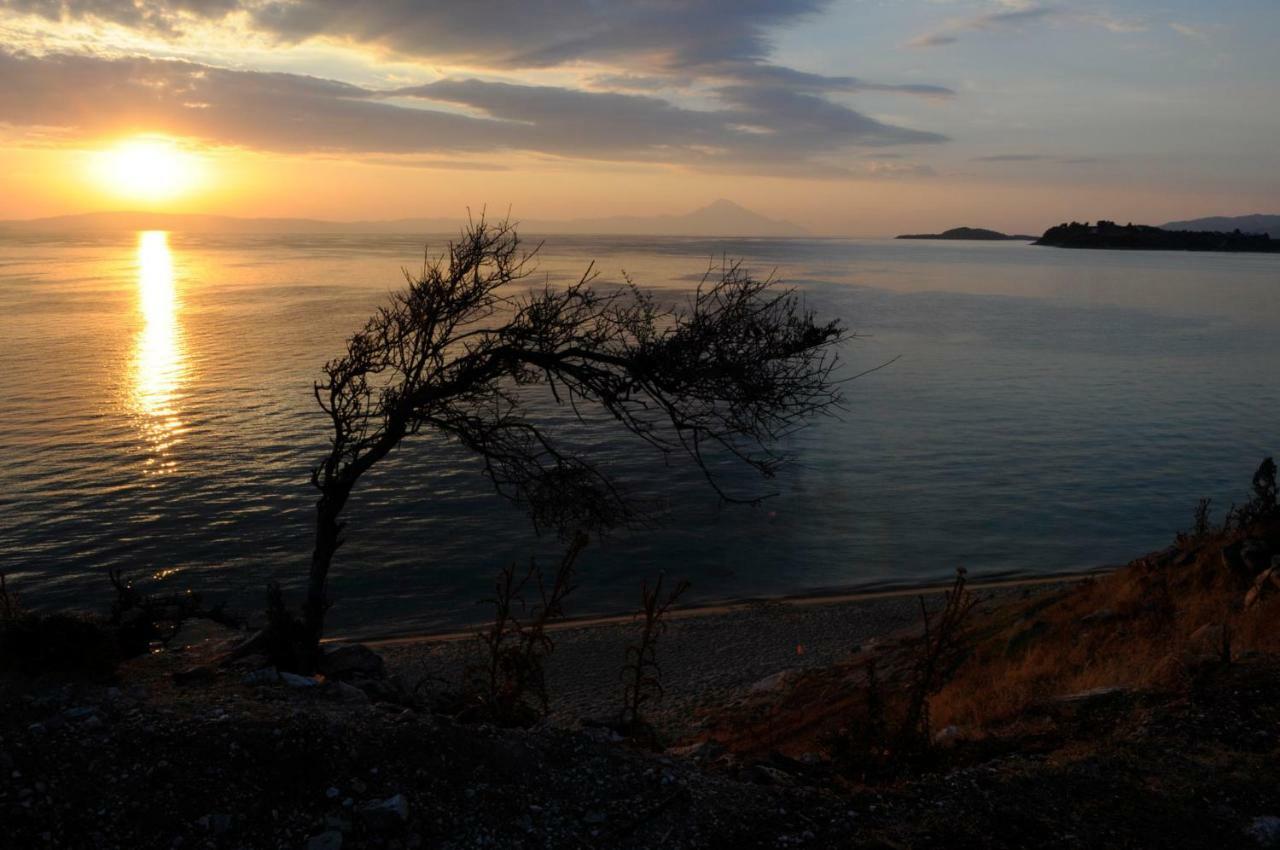 Athos View Villa By The Sea Ormos Panagias Buitenkant foto